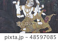 Paintings at Temple of Emerald Buddha, Bangkok 48597085