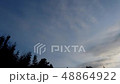 冬の早朝に流れる雲の微速度撮影 48864922