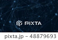 dark blue plexus with depth of field 48879693