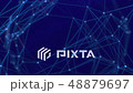 blue background with rotating plexus 48879697