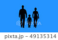 Family walking together. Parents and their child 49135314