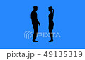 Man and woman talking to each other 49135319