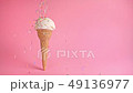funny creative concept of wafer cone  ice cream 49136977