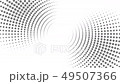 Animated background from gray dotted circles rotating on white background. 49507366