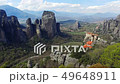 View to valley of Thessaly with monasteries. 49648911