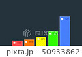 Moving bar chart. Abstract colorful animation. 50933862