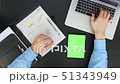 Male Hands Working on Computer 51343949