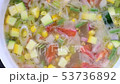 春野菜のスープ ~煮立っているところ、アップ~ 春野菜のスープ ~煮立っているところ、アップ~ 53736892