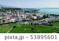 Shiga Prefecture Yusu city Drone aerial view 1 53895601