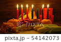 Kwanzaa holiday concept with ignite seven candles 54142073