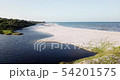Flying over the beach on the Swahili coast. 54201575