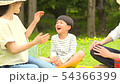 Families enjoying picnics 54366399