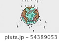 Earth Sad and Crying Watercolor 2D Animation 54389053