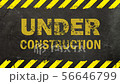 Black background with under construction sign 56646799