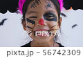 Children with a painted face in halloween 56742309