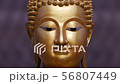 Golden Buddha statue close up ,Zoom in 56807449