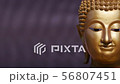 Golden Buddha statue close up ,Panning 56807451