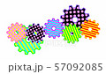 Colorful gear animation 57092085