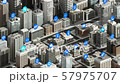 Internet of things icon on Smart city, Building concept. 4K size movie. 57975707