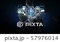 Businessman open palm, Fin-tech icon, Financial technology and various information icon. 4K size movie. 57976014