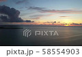 Aerial view of Okinawa island with drone Irabujima Shimojijima Airport Sunset 58554903