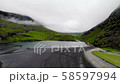 Aerial view of Faroe Islands, a territory of Denmark in the Atlantic Ocean. 58597994