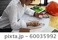 Engineer and Architect concept, Engineer Architects office team working with blueprints 60035992