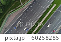 Aerial view of the multi-lane highway  60258285