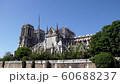 Notre Dame de Paris with zoom in. Reinforcement work in progress after the fire, to prevent the Cathedral from collapsing. 60688237