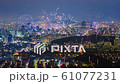 Seoul City Skyline with Fireworks,South Korea 61077231