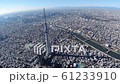 Aerial view of Tokyo cityscape, Sky Tree and Sumida River 61233910
