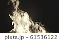 Fire in the grill on the background of the night sky 61536122