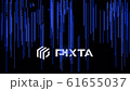 Futuristic abstract glittering blue light dots pattern background 61655037