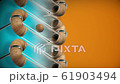 Concept art. The movement of a wooden ball in a glass structure. 61903494