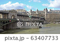 Aerial Metro crossing Bir Hakeim bridge - Paris 63407733