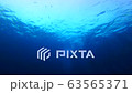 Sea and sea surface and diver in Similan Islands, Thailand 63565371