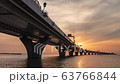 東京タイムラプス 東京湾アクアライン 日没から夜景 fix 63766844
