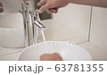 Coronavirus Pandemic. Prevent infection wash your hands with warm water and soap 63781355