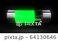 Battery discharging animation shows electronic device battery discharge process 64130646