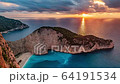 timelapse of Zakynthos island in Greece 64191534