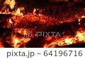 Stock video bright fire in a fireplace 64196716