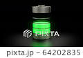 Electronic device rechargeable battery charging process against dark background 64202835