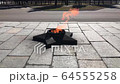 Eternal flame of War memorial in memory of the 64555258