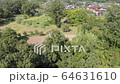 動画素材；自然がいっぱい空からのドローン映像 64631610