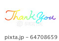 「 Thank You 」 動画　文字　素材　音無し　5秒 64708659