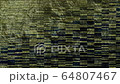 Abstract golden and black liquid surface with uneven rectangular texture - 3d rendering 64807467