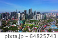 Kuala Lumpur city skyline with blue sky 64825743