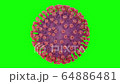 Virus Graphic Element, Seamless Loop, Keyable 3D rendering 64886481