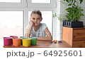Bored girl brought the land for planting, after which she began to rejoice violently 64925601