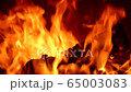 Stock video bright fire in a fireplace 65003083